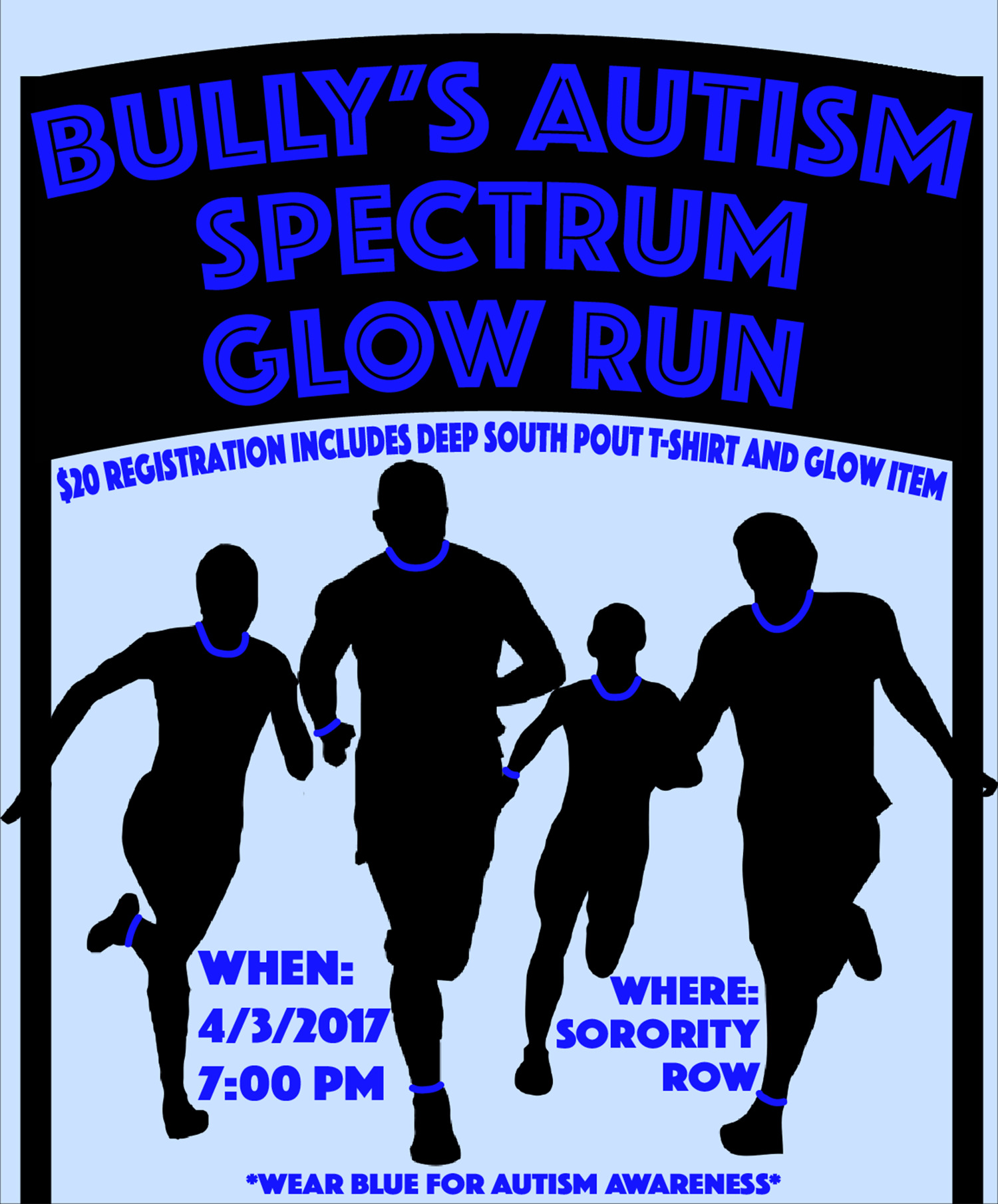 Bully s Autism Spectrum Glow Run set for April 3 at MSU